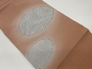 縮緬地楕円に鹿の子模様暈し名古屋帯